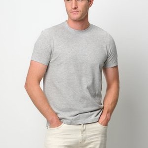 SHORT SLEEVE - Basic T-shirt - light grey