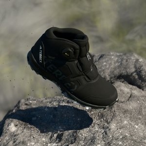 BOA MID UNISEX - Hiking shoes - core black/footwear white/grey three