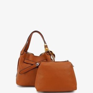 MALU SET - Wash bag - butterscotch brown MALU SET - Wash bag - butterscotch brown