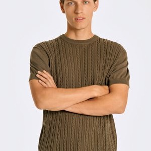 Basic T-shirt - dk stone Basic T-shirt - dk stone