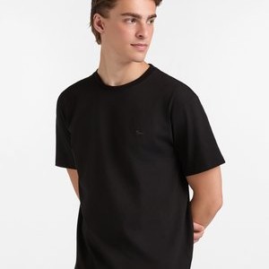 CON LOGO - Basic T-shirt - nero CON LOGO - Basic T-shirt - nero