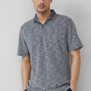 -MIT DOPPELKRAGEN - Polo shirt - tiefblau -MIT DOPPELKRAGEN - Polo shirt - tiefblau