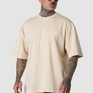 DISCREET OVERSIZED - Basic T-shirt - cremebrulee DISCREET OVERSIZED - Basic T-shirt - cremebrulee