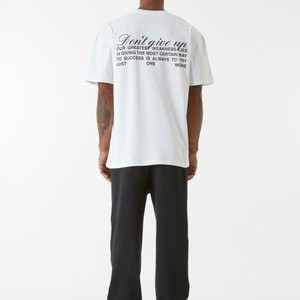 DONT T GIVE UP - Print T-shirt - white DONT T GIVE UP - Print T-shirt - white