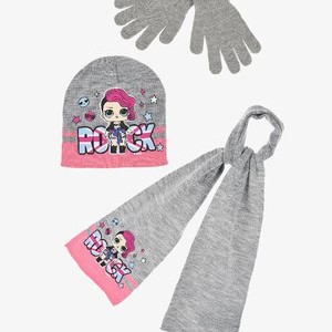 SET 3-TLG - Scarf - grau SET 3-TLG - Scarf - grau