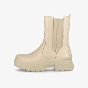 EVOLUTION CHELSEA CREME - Platform ankle boots - beige
