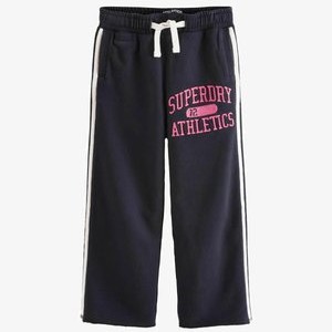 ATHLETIC ESSENTIALS WIDE LEG JOGGERS - Tracksuit bottoms - navy ATHLETIC ESSENTIALS WIDE LEG JOGGERS - Tracksuit bottoms - navy