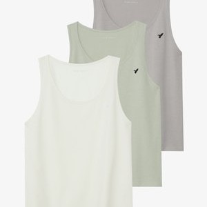 3 PACK - Top - off-white/green/grey 3 PACK - Top - off-white/green/grey