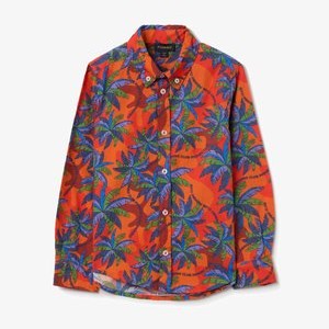 Button-down blouse - orange Button-down blouse - orange