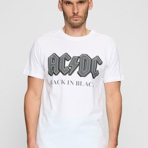 ACDC BACK IN BLACK - Print T-shirt - white ACDC BACK IN BLACK - Print T-shirt - white