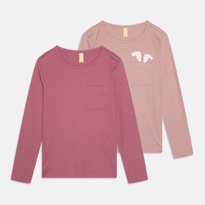 2 PACK - Long sleeved top - berry/mauve 2 PACK - Long sleeved top - berry/mauve