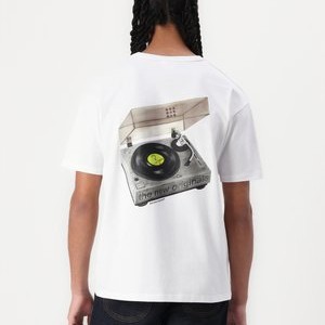 TURNTABLE TEE - Print T-shirt - white TURNTABLE TEE - Print T-shirt - white