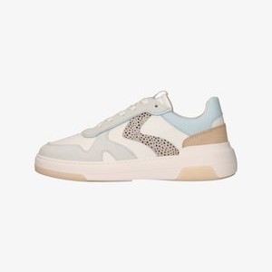 JOLIE - Trainers - white beige blue pixel o JOLIE - Trainers - white beige blue pixel o