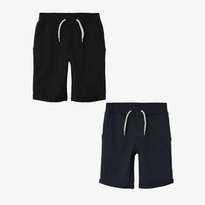 2ER-SET ELASTISCHER BUND - Tracksuit bottoms - schwarz navy grau