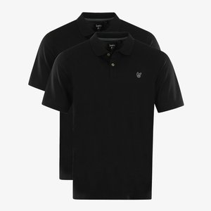 2ER PACK - Polo shirt - schwarz 2ER PACK - Polo shirt - schwarz