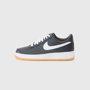AIR FORCE UNISEX - Trainers - anthracite/white/gum yellow/safety orange AIR FORCE UNISEX - Trainers - anthracite/white/gum yellow/safety orange