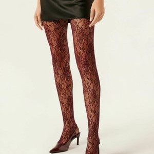 DELUXE SELECTION CAPSULE FLORAL - Tights - red DELUXE SELECTION CAPSULE FLORAL - Tights - red