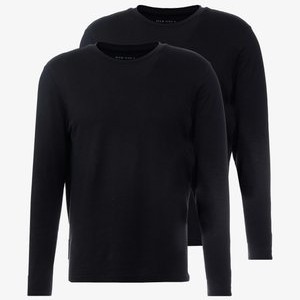 2 PACK - Long sleeved top - black 2 PACK - Long sleeved top - black