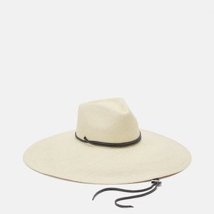 AGUACATE HAT EXTRA LONG BRIM - Hat - natural/black AGUACATE HAT EXTRA LONG BRIM - Hat - natural/black
