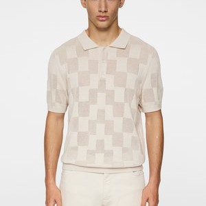 REYMOND STACKED BRIDGE - Polo shirt - moonbeam REYMOND STACKED BRIDGE - Polo shirt - moonbeam