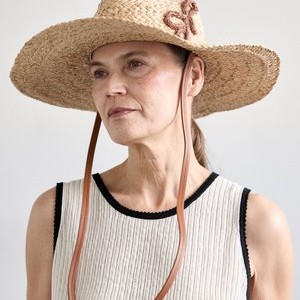 MONOGRAM EMBELLISHED FEDORA HAT - Hat - natural MONOGRAM EMBELLISHED FEDORA HAT - Hat - natural
