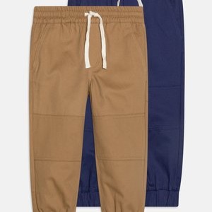 2 PACK - Trousers - dark blue/beige