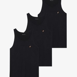 3 PACK - Top - true black 3 PACK - Top - true black