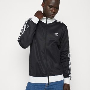 Zip-up sweatshirt - black/white Zip-up sweatshirt - black/white