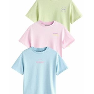 3 PACK - Print T-shirt - pink blue green