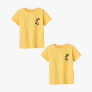 2ER-SET  - Print T-shirt - gelb-2