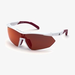 Sunglasses - white/ dark red/ brown Sunglasses - white/ dark red/ brown