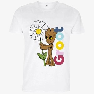 GOTG CLASSIC GROOT OVERSIZE UNISEX - Print T-shirt - white GOTG CLASSIC GROOT OVERSIZE UNISEX - Print T-shirt - white