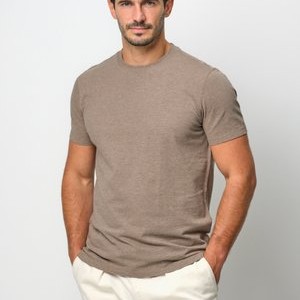 SHORT SLEEVE - Basic T-shirt - brown SHORT SLEEVE - Basic T-shirt - brown
