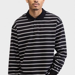 WESLEY POLO TEE OVERSIZED FIT - Polo shirt - black WESLEY POLO TEE OVERSIZED FIT - Polo shirt - black