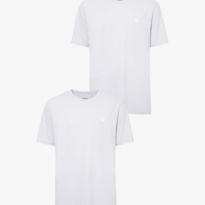 MIT RUNDHALSAUSSCHNITT UND LOGO - Basic T-shirt - hellblau