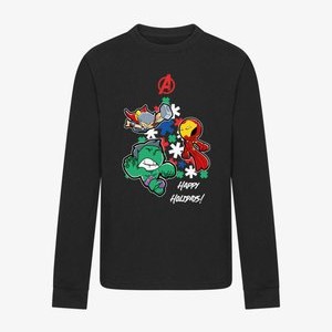 AVENGERS - HAPPY HOLIDAYS - Long sleeved top - black AVENGERS - HAPPY HOLIDAYS - Long sleeved top - black
