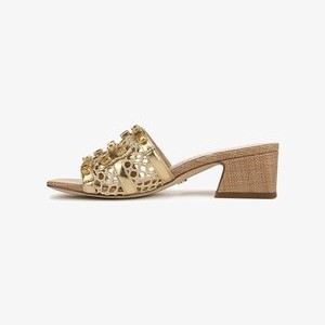 WEBSTER - Heeled mules - amber gold weave WEBSTER - Heeled mules - amber gold weave