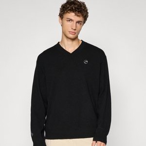 JESPER PARNEVIK V NECK - Sweatshirt - black JESPER PARNEVIK V NECK - Sweatshirt - black