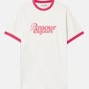 EVEN MORE AMOUR UNISEX - Print T-shirt - off-white EVEN MORE AMOUR UNISEX - Print T-shirt - off-white