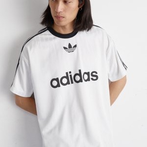 ADICOLOR - Print T-shirt - white/black ADICOLOR - Print T-shirt - white/black