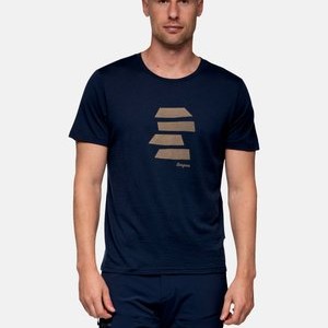 RABOT MOUNT KURZARM - Print T-shirt - blau RABOT MOUNT KURZARM - Print T-shirt - blau