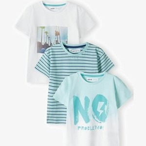 3 PACK SHORT SLEEVE - Basic T-shirt - mint white