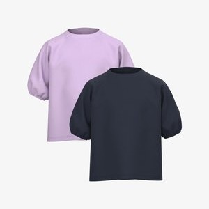 2-ER PACK NKFVIVALDI - Basic T-shirt - blau rosa 2-ER PACK NKFVIVALDI - Basic T-shirt - blau rosa