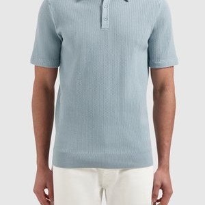 REGULAR FIT - Polo shirt - blue grey REGULAR FIT - Polo shirt - blue grey