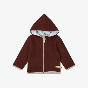 WOLLFLEECE-JACKE MIT KAPUZE - Fleece jacket - wood WOLLFLEECE-JACKE MIT KAPUZE - Fleece jacket - wood