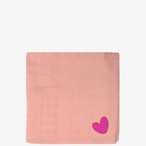 WINDEL HERZ - Muslin blanket - rosa WINDEL HERZ - Muslin blanket - rosa
