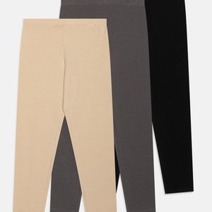3 PACK  UNISEX - Leggings - anthracite/dark grey/beige