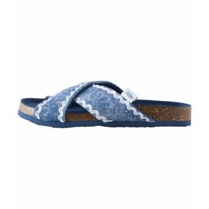 REGULAR FIT - CROSS-OVER SCALLOPED - Mules - blue maddox REGULAR FIT - CROSS-OVER SCALLOPED - Mules - blue maddox