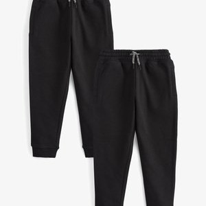 2 PACK SLIM FIT - Tracksuit bottoms - black