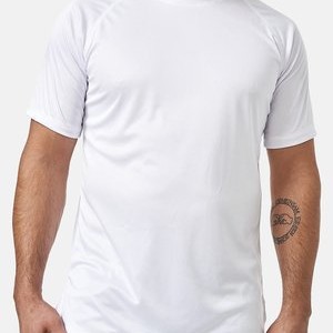 FITNESS  RUNDHALSSCHITT - Basic T-shirt - weiß